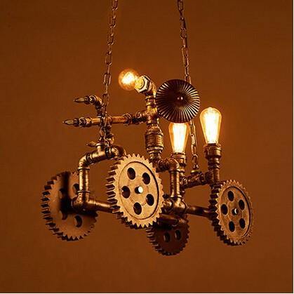 Iron Metal Motorbike Shape Modern Light Lamps - Image 4