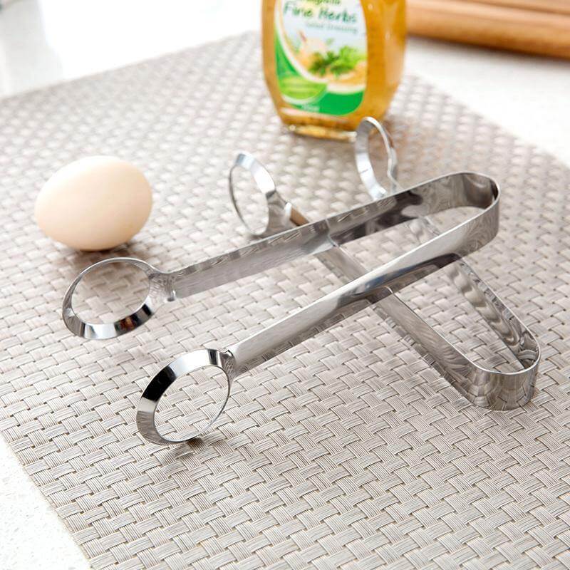 2pcs/lot Creative Stainless Steel Egg Clip