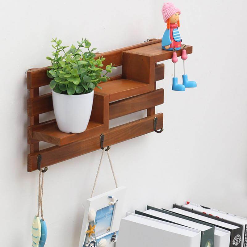 Handmade Wood Boxes Shelf Organizer - Image 4