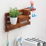 Handmade Wood Boxes Shelf Organizer