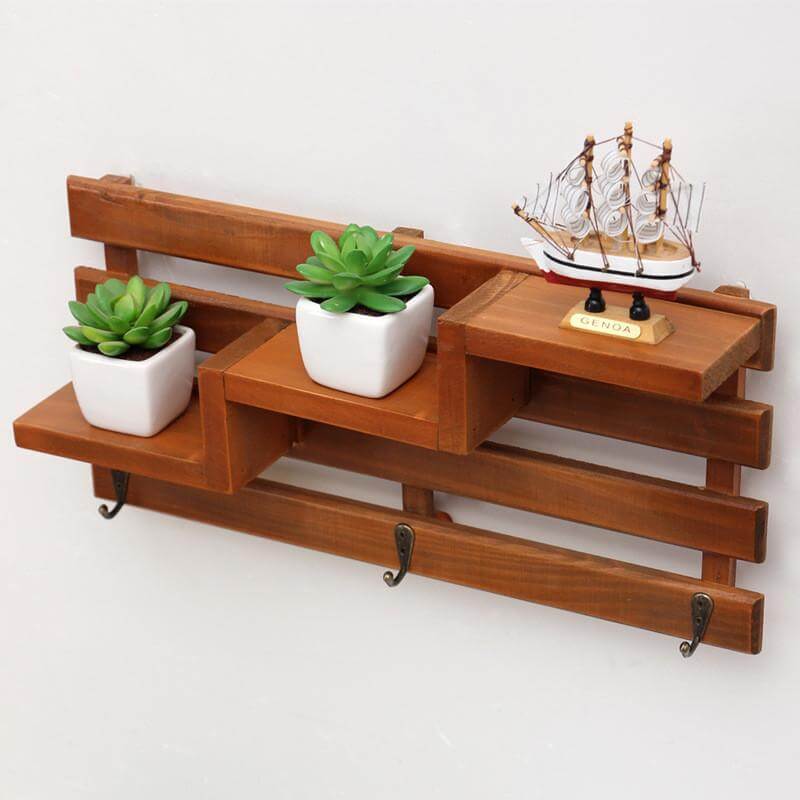 Handmade Wood Boxes Shelf Organizer - Image 1