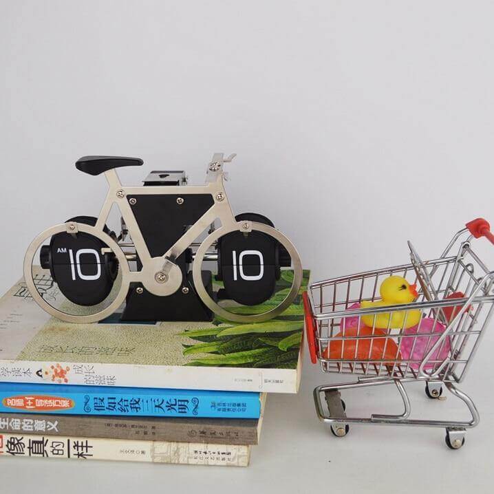 Stainless Steel Digital Automatic Creative Bike Clock - Image 3