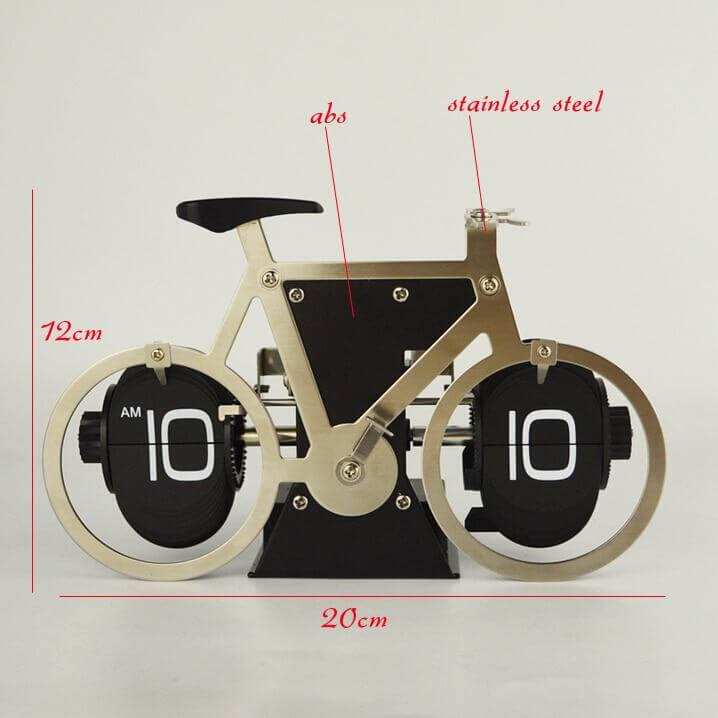 Stainless Steel Digital Automatic Creative Bike Clock - MaviGadget