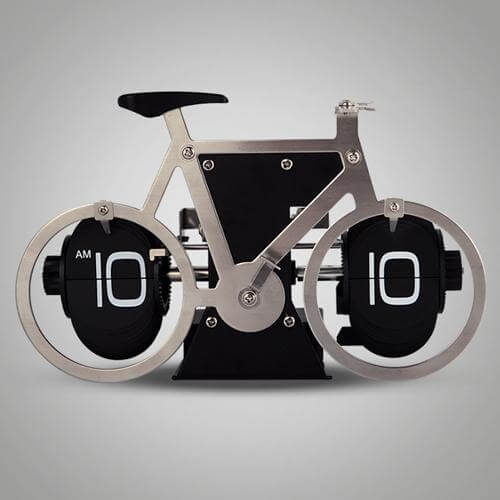 Stainless Steel Digital Automatic Creative Bike Clock - Image 1