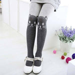 Cartoon Cat Printed Cotton Pantyhose