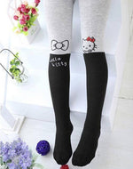 Cartoon Cat Printed Cotton Pantyhose