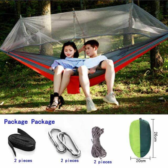 Garden Hanging Nylon Bed and Mosquito Net Outdoor Travel Jungle Camping Tent - Image 3