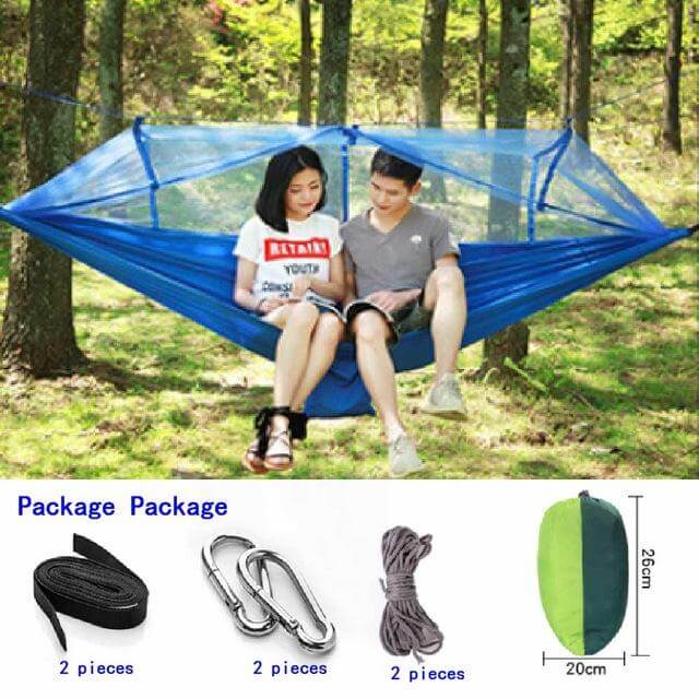 Garden Hanging Nylon Bed and Mosquito Net Outdoor Travel Jungle Camping Tent - Image 4