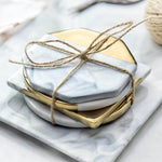 Luxury European Style Marble Stripes Ceramic Coaster - MaviGadget