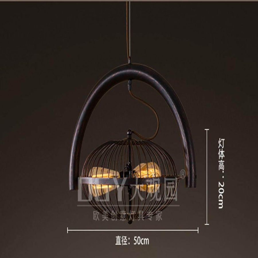 Vintage Iron Retro Fan Ceiling Droplight Chandelier Lamp - Image 2