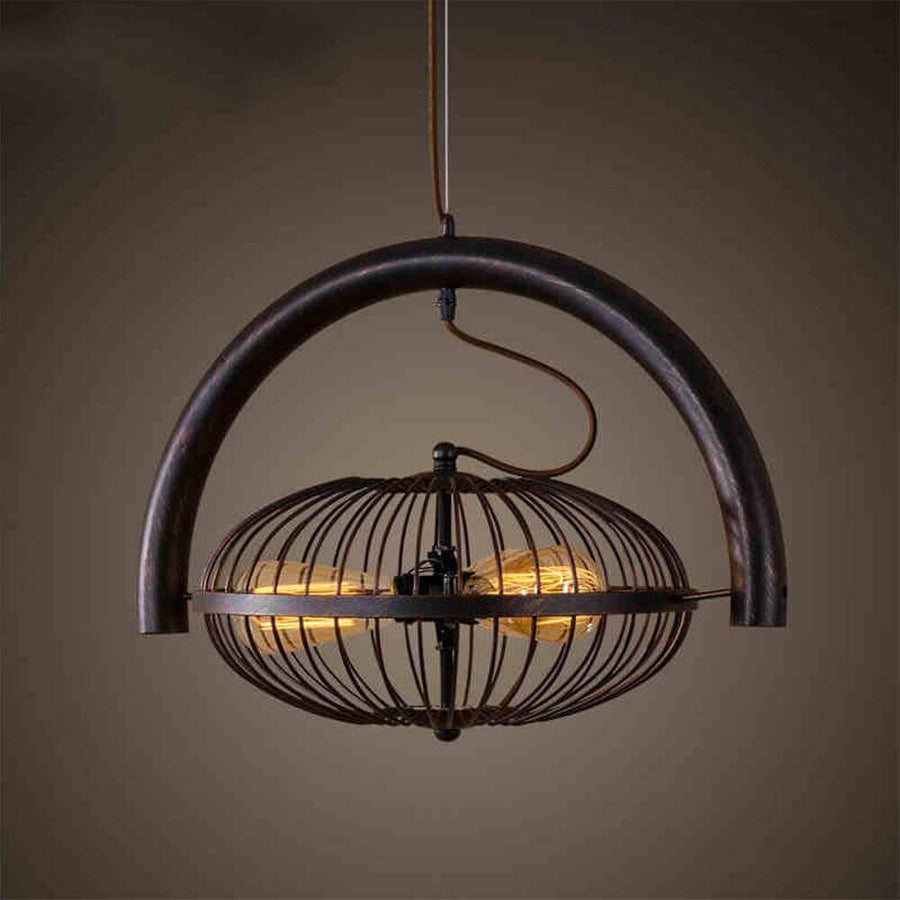 Vintage Iron Retro Fan Ceiling Droplight Chandelier Lamp - Image 1