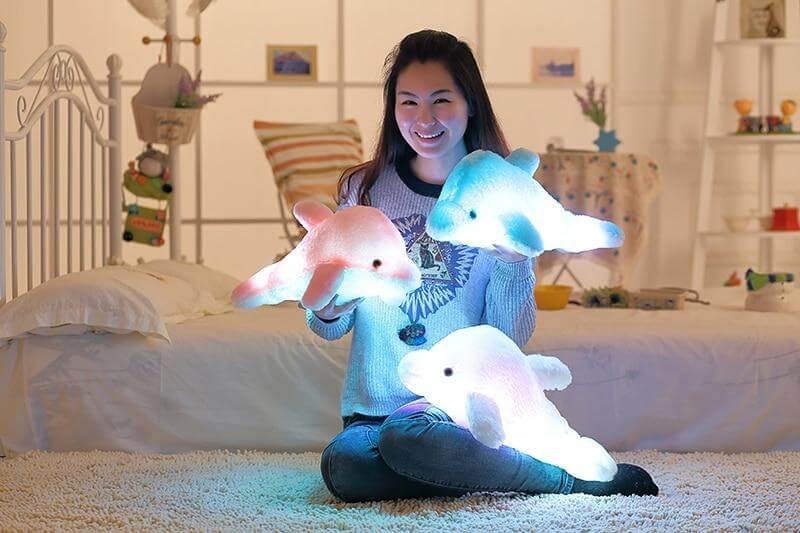 Creative Luminous Light-up Plush Dolphin - MaviGadget