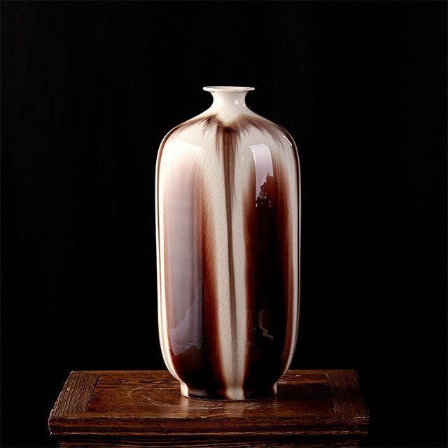 Classical Ancient Jingdezhen Ice Crack Ceramic Glaze Vase - Image 5