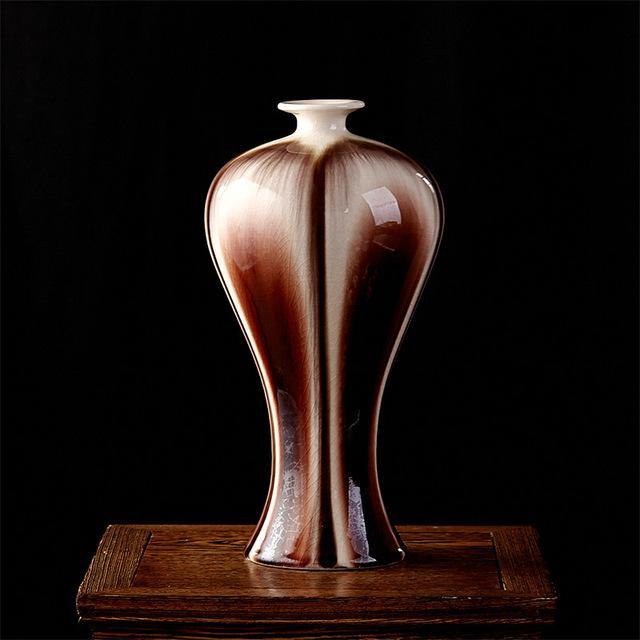 Classical Ancient Jingdezhen Ice Crack Ceramic Glaze Vase - Image 10