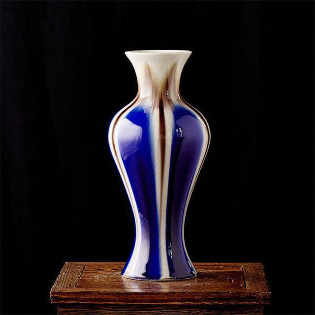 Classical Ancient Jingdezhen Ice Crack Ceramic Glaze Vase - Image 3