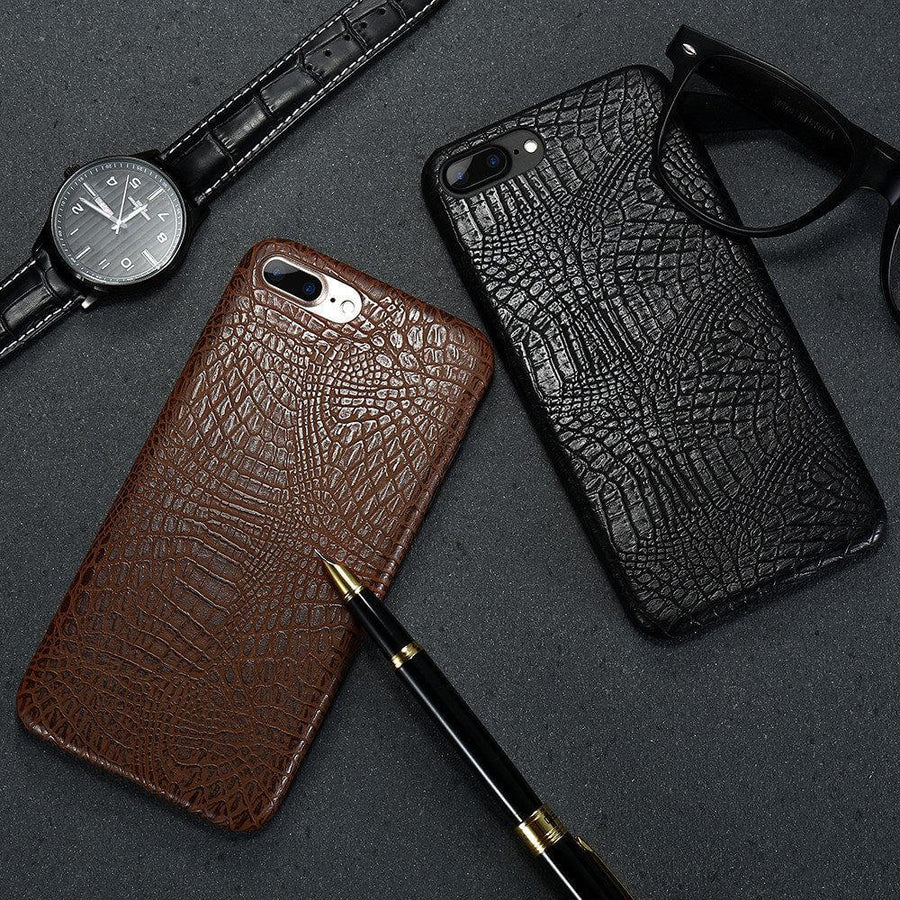 Luxury Crocodile Business style Leather Iphone Cases - Image 0