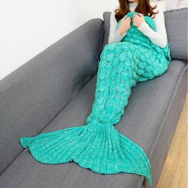 Handmade Mermaid Sleeping Blanket - Image 3