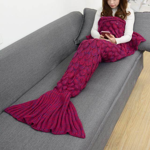 Handmade Mermaid Sleeping Blanket - Image 9