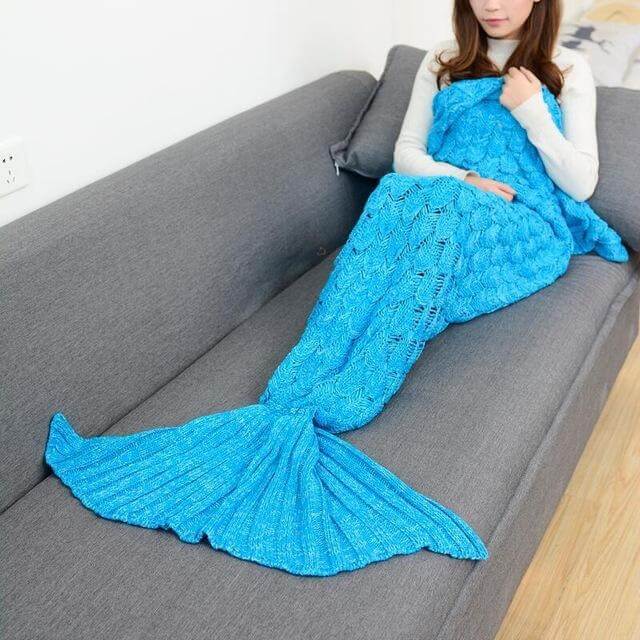 Handmade Mermaid Sleeping Blanket - Image 7