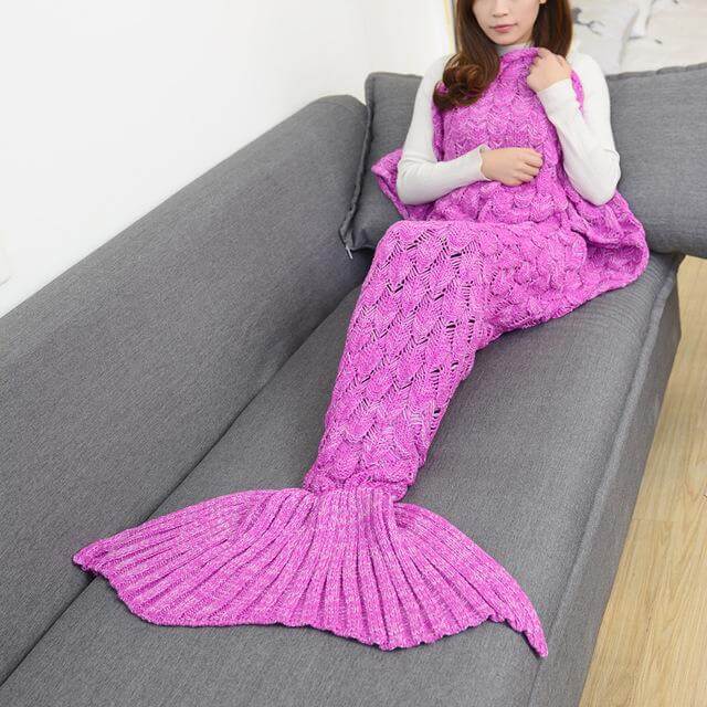 Handmade Mermaid Sleeping Blanket - Image 6