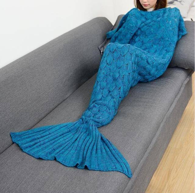 Handmade Mermaid Sleeping Blanket - Image 2