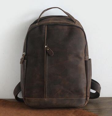 Luxury Genuine Leather Casual Backpack - Image 1