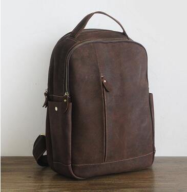 Luxury Genuine Leather Casual Backpack - Image 2