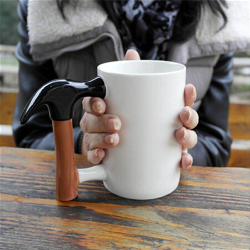 Hammer Shaped Ceramic Mug - Image 0