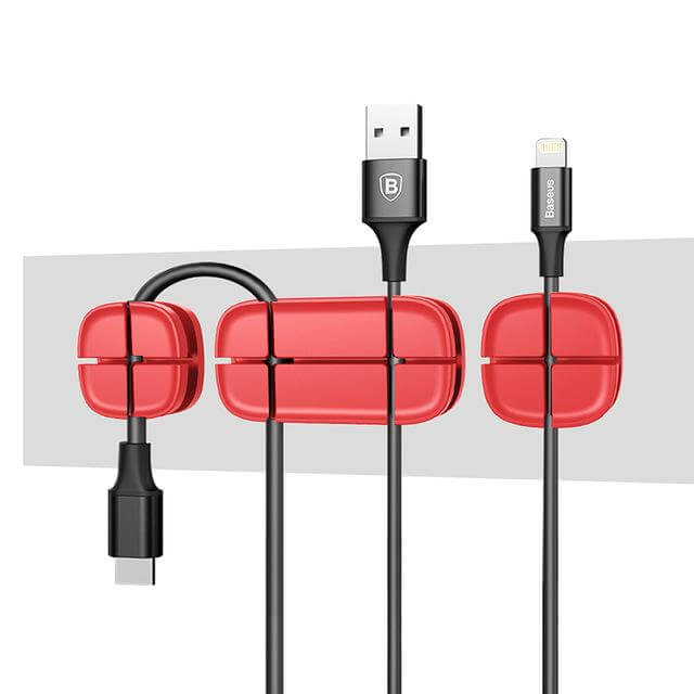 Flexible Silicone USB Cable Organizer - Image 3