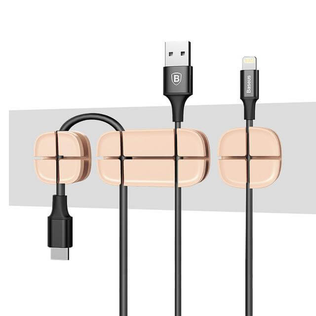 Flexible Silicone USB Cable Organizer - Image 1