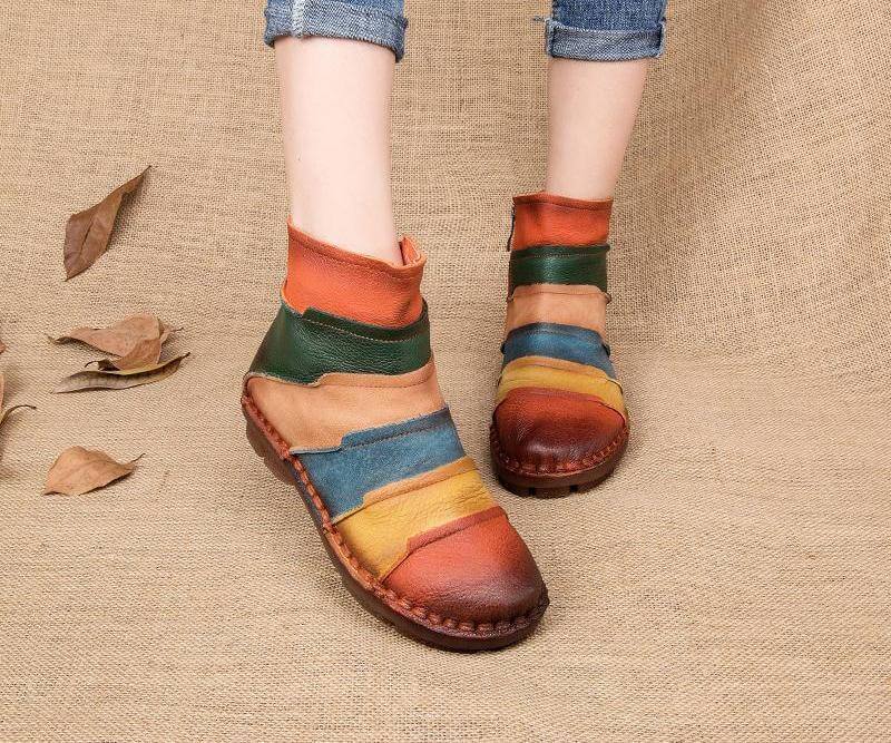 Retro Handmade Women Boots - Image 0