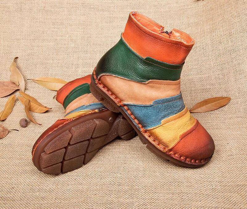Retro Handmade Women Boots - Image 5