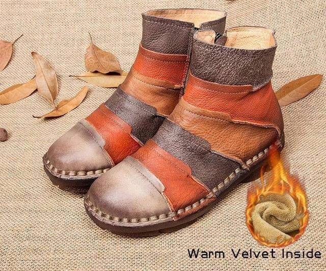Retro Handmade Women Boots - Image 2