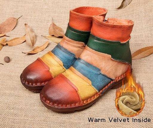 Retro Handmade Women Boots - Image 4