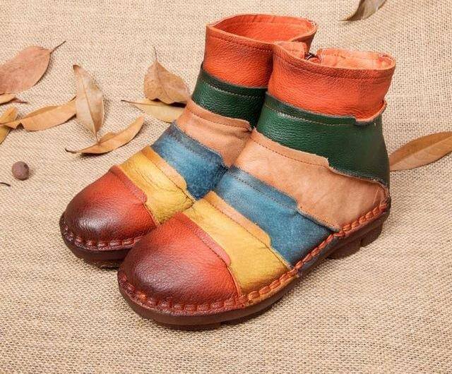 Retro Handmade Women Boots - Image 3