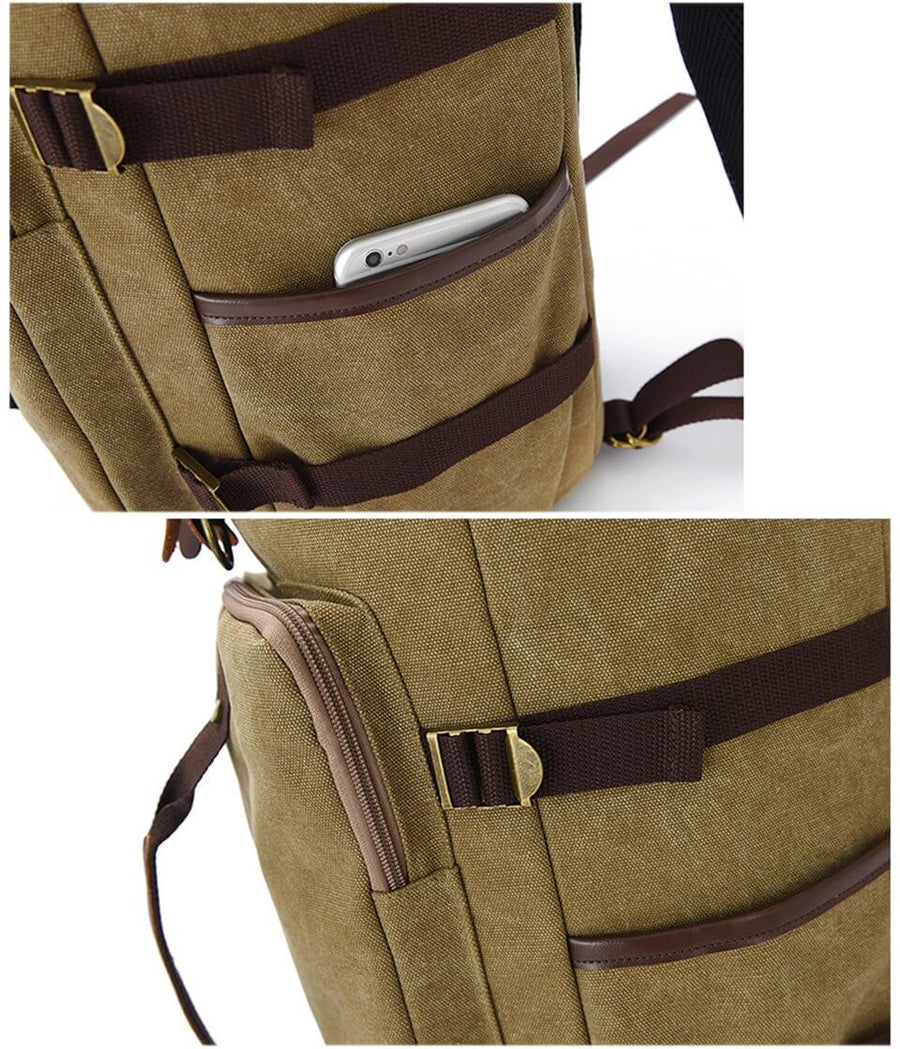 Large Capacity Vintage Shoulder Backpack - Image 6