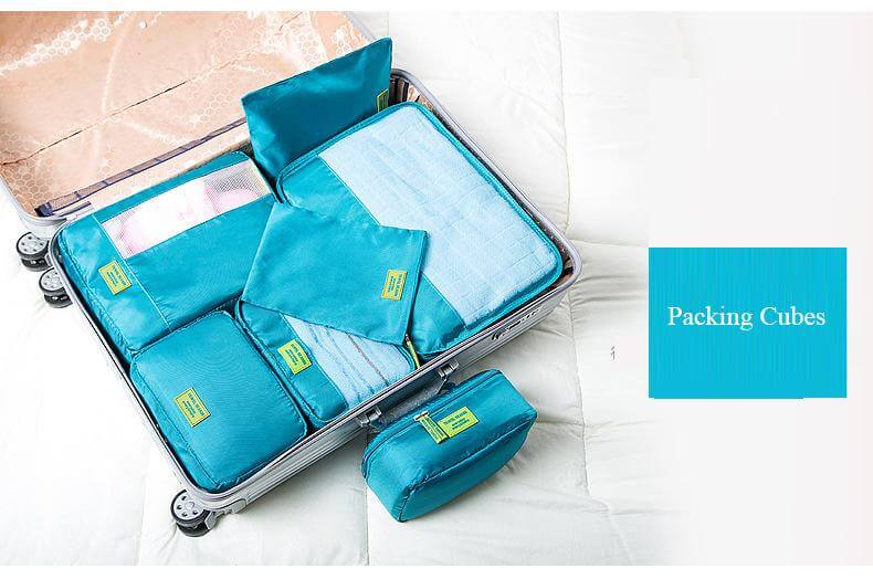 7pcs/Set Packing Waterproof Cubes