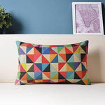 Geometric Lumbar Colorful Pillow Cushion Cover - MaviGadget