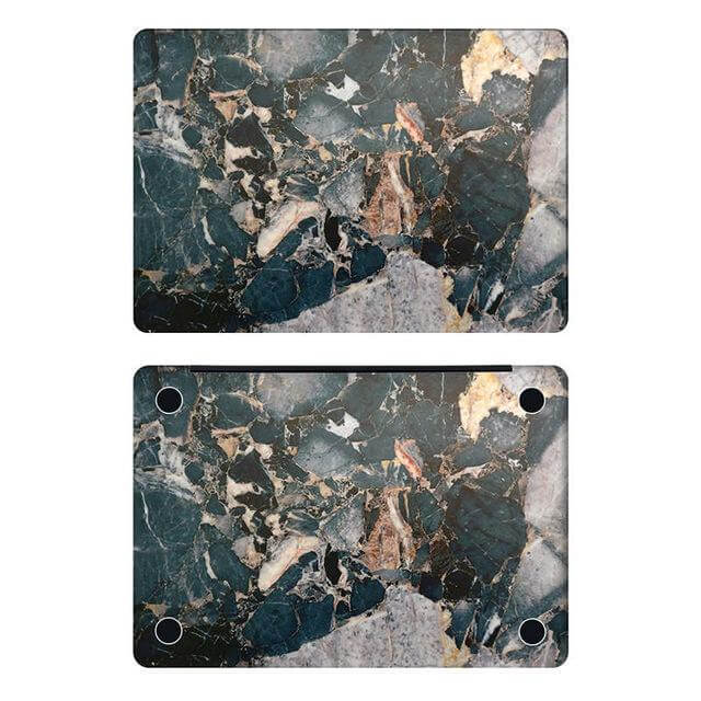 Blue Marble Grain Full Body Cover Skin for Macbook - Image 1