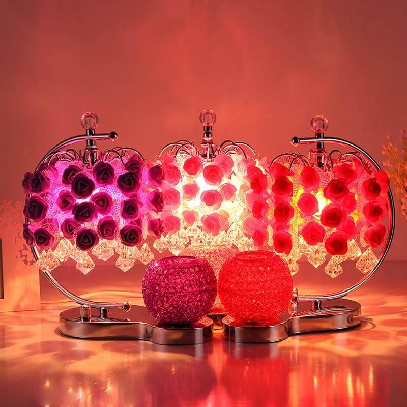 Rose Table Lamp with Aromatherapy Cup - Image 1