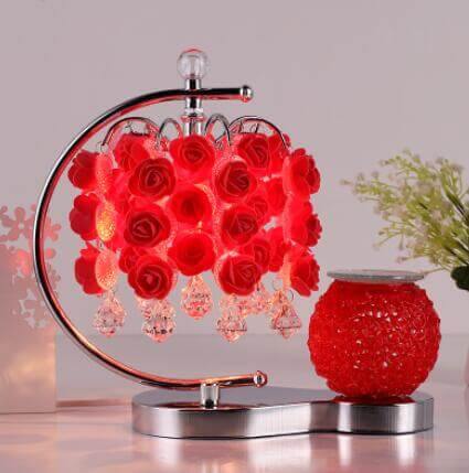 Rose Table Lamp with Aromatherapy Cup - Image 4