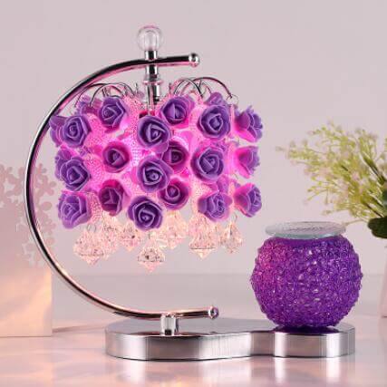 Rose Table Lamp with Aromatherapy Cup