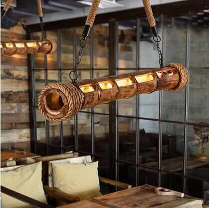 Luxury Modern  Bamboo Nordic Style Led Light Lamps - Image 1