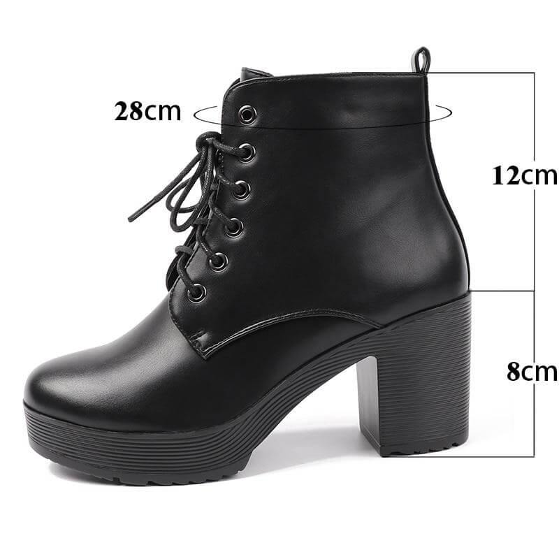 Thick High Fur Platform Heels for Women - Image 5