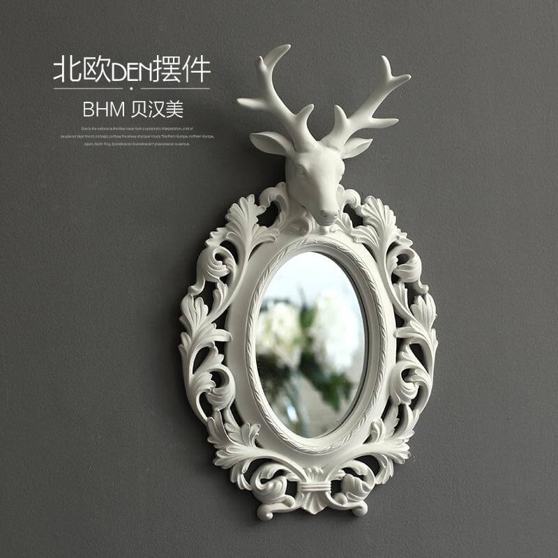 Vintage Statue Home Decor Wall decoration Make-up Mirror - Image 0