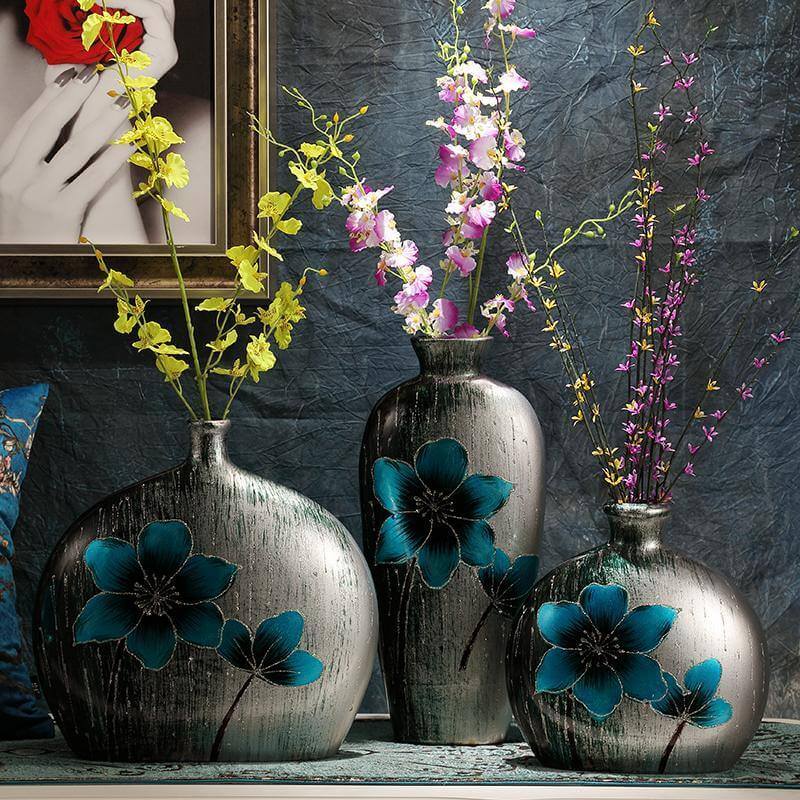 European Retro Minimalist Floral Flower Home Vase - Image 0