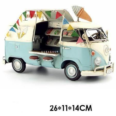 Old Vintage Iron Bus Home Handicraft - Image 2