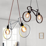 Modern Bicycle Nordic Style Droplight Chandelier Lamp - MaviGadget