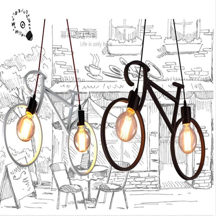 Modern Bicycle Nordic Style Droplight Chandelier Lamp - Image 1