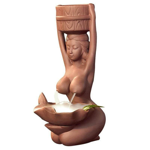 Beauty Backflow Incense Burner Sandalwood Ceramic Censer Tea Holder - Image 0